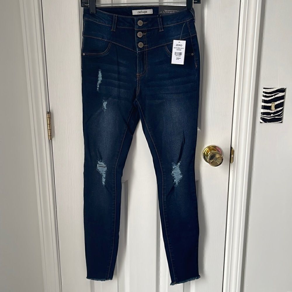 High waist skinny jeans
